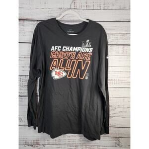 Nike Men's long sleeve Kansas City playoffs t-shirt size xl